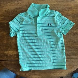 Teal under Armour polo youth extra small